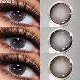 YICKYUE - 2PCS New Fashion Colored Contact Lenses High Quality Brown Beauty Pupils Colored Contact Lenses Grey Beauty Lenses Yearly