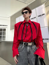 Hearujoy Fashion Korean Spring New Long Sleeve Men turndown collar T-shirt Round Collar White Black Red Solid Color Shirts For Male