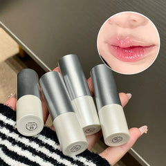 YICKYUE - 1Pc Crystal Transparent Glossy Lipstick Mirror Korean Lip Glaze Sheer Nude Glitter Lip Tint Watery Shine Plumping Cosmetics