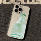 YICKYUE - Summer Soda Transparent and Minimalist Phone Case For iPhone 17 16 15 14 13 12 11 Pro MAX XR XS 7 8 Plus 17air 16e Clear Cover