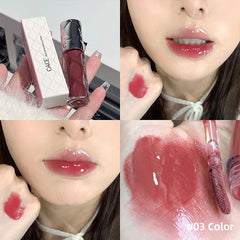 YICKYUE - Hydrating Crystal Lip Gloss Lasting Mirror Water Glazed Lipgloss Moisturizing Gloss Lip Tint Nourishing Cosmetics For Women