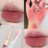 YICKYUE - Double Headed Lip Gloss Nude Mousse Lip Mud Velvet Matte Lipstick Non-stick Mirror Lip Tint Makeup Water Gloss Raincoat Lips Oil