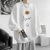HEARUJOY - Men's Oversized Hoodie White Hoodies Autumn Oversize for Men Floral Print 5XL Man Casual Wear Hoody Male Sweatshirt Unisex