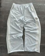 Hearujoy Baggy pants high waisted Y2k Korean version fashionable couple straight leg pants sports pan and minimalist striped casual pants