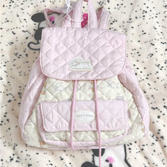 YICKYUE - Pink Backpack Female Student Schoolbag Travel Portable Commuter Schoolbags Cute Printed Large Capacity Storage Bag Birthday Gift