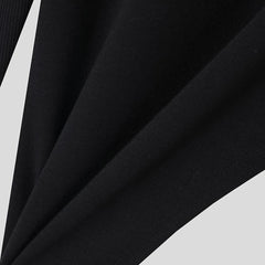 HEARUJOY - Everyday Casual Men Long Sleeve T Shirt Irregular Turtleneck Casual Off Shoulder Top Fall Clothing Regular Length