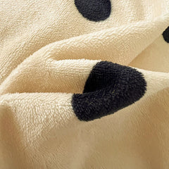 YICKYUE - Polka Dot Milk Velvet Duvet Cover Thick Plush Warm Winter Comforter Cover Queen King Size Soft Cozy Quilt Cover and Pillowcases