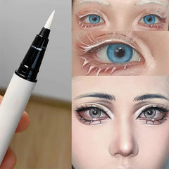 YICKYUE - Matte White Eyeliner Liquid Pen Lying Silkworm Pencil Brighten Corners of Eyes Ultra-thin Waterproof Pigment Cosplay Eyeshadow