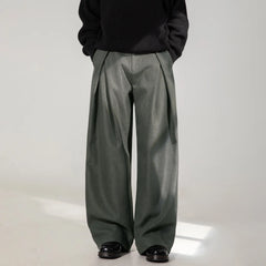 HEARUJOY - Pleated Design Men's Autumn Casual Pants