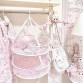 YICKYUE - Cute Cat Storage Basket Home Dormitory Socks Underwear Folding Sweater Drying Basket Single Layer Double Layer Storage Basket