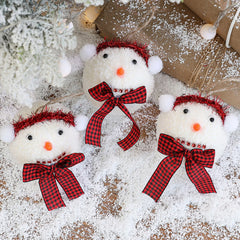 YICKYUE - Christmas Snowman Ball Ornaments Holiday Foam Tree Hanging Decoration