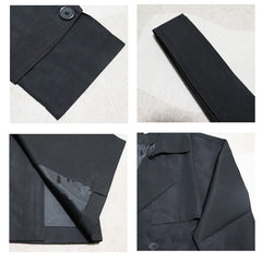 Hearujoy Autumn trench coat mens Korean style Male Streetwear Windbreaker Trenchcoat Men Solid coats for men Casual Loose Long Overcoat