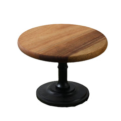 YICKYUE - Wooden Tall Tray Dessert Table Dry Fruit Plate Afternoon Tea Snack Cake Plate Display Stand