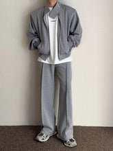 HEARUJOY - Autumn Sports Set Men Sports Cardigan Jacket and Jogging Wide Leg Pants Fashion Loose Fishing 2-piece Sets Unisex Tracksuits