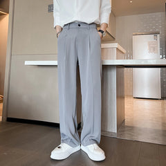 HEARUJOY - Black Suit Pants Men Slim Fit Social Mens White Dress Pants Korean Straight Pants Mens Office Formal Trousers Large Size 5XL