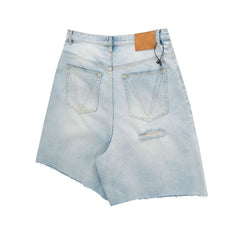 HEARUJOY - Washing Vintage Holes Casual Ripped Jorts Distressed Y2k Jeans Men