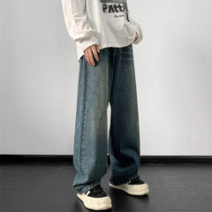 Hearujoy Jeans men Autumn Loose Denim pants Wide Leg Jean Male Straight Denim Pants Harajuku Vintage Jean Trouser Streetwear Clothes