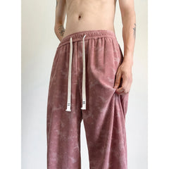 Hearujoy Corduroy Pants Men Oversized Retro Straight Casual Pants Men Streetwear Hip-hop Loose Tie Dye Pants Mens Vintage Trousers M-3XL