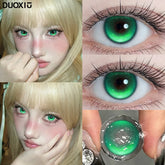 YICKYUE - 2PCS Cosplay Colored Contact Lenses for Eyes Colorcon Pupils Korean Lenses With Degree Green Lenses Makeup Fast Shipping