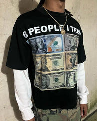 Hearujoy High Street Harajuku vintage print spliced long sleeve hoodie T-shirt Women Y2k new goth hip hop fashion trend couple loose top