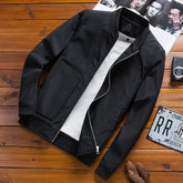 HEARUJOY - Men's Spring Autumn New Style Slim Fit Stand Collar Jacket Casual Youth Baseball Jacket Fashionable Versatile Top