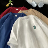 YICKYUE - White T Shirt Oversized Cotton for Men Men's Summer 5XL T-shirts Fashion Print Male Casual Wear Tee Shirts Big Size Tshirts