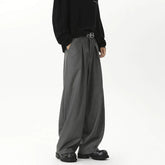 HEARUJOY - Black Suit Pants Men Oversized Fashion Society Mens Dress Pants Korean Loose Casual Wide Leg Pants Mens Office Formal Trousers