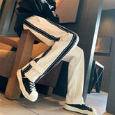 HEARUJOY - Autumn Winter Elegant Casual Pants for Men American Street Style Fashion Loose Fit Straight Leg Men Clothing