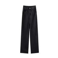 Hearujoy Y2K American Vintage Mottled Totem Print Baggy Jeans Women's High Waist Wide Leg Jeans Women's Harajuku Trendy Hip-hop Jeans