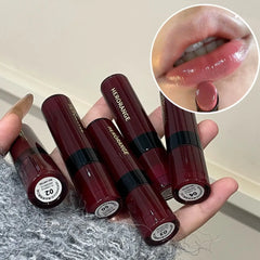 YICKYUE - Crystal Hawthorn Red Mirror Lipstick Water Light Jelly Lipgloss Moisturizer Lasting Non-stick Clear Pink Lip Glaze Korean Makeup