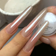 YICKYUE - 1/2/3pcs Mirror Bright Plating Aurora Glitter Powder Moonlight Pearl White Polishing Powder DIY Manicure Highlight Shimmer Dust