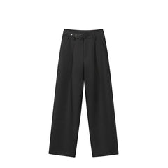 HEARUJOY - Gray Suit Pants Men Oversized Social Mens Black Dress Pants Korean Loose Wide Leg Pants Mens Office Formal Trousers M-3XL