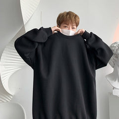HEARUJOY - Autumn Men Casual Sweatshirts Harajuku Printed Men Oversized Hoodies Korean Man Casual Loose Pullovers
