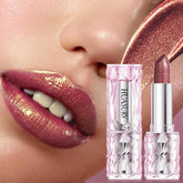 YICKYUE - Waterproof Shimmer Lipstick: Pearlescent Fine Glitter Long Lasting Lip Gloss New Arrival for Smooth Shiny Lip Makeup