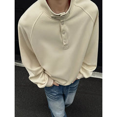 HEARUJOY - Grey Black Hoodie Men Casual Stand Up Collar Sweatshirt Men Streetwear Korean Loose Pullover Hoodie Mens Hoody Plus Size 4XL