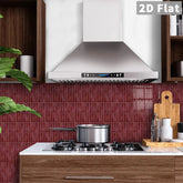 YICKYUE - 14pcs Self-adhesive tile wall stickers, classic striped design, suitable for kitchens, bathrooms, and home décor.