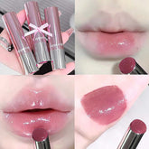 YICKYUE - Pink Crystal Mirror Glass Solid Lip Gloss Water Light Lipstick Clear Red Jelly Lip Glaze Moisturizing Nude Brown Lip Tint Makeup