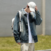 Hearujoy Autumn New Men Denim Jackets Korean style Male Patchwork Coat Streetwear Casual Couple Jacket Ins Tide Jean Jackets