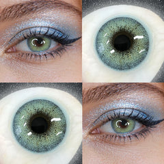 YICKYUE - Half Yearly Small Pupil Natural Colored Contact Lenses Soft Lens Cosmetic Eyewear For Women Daily Eye Beauty Makeup