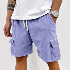 HEARUJOY - New Men's Summer Casual Shorts, Beach Vacation Workwear, Large-pocket Loose Shorts
