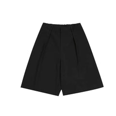 HEARUJOY - Summer Suit Shorts Men Fashion Business Casual Dress Shorts Men Streetwear Korean Loose Suit Shorts Mens Office Formal Shorts