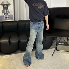 Hearujoy High Street Washed Y2k Baggy Jeans for Men and Women Straight Pockets Ropa Homber Pantalones Denim Trousers Oversized Cargos