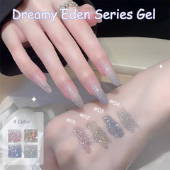 YICKYUE - 1-10pcs PSK Popular Color Dreamy Eden Gel Nail Polish Fine Shiny Film Nail Art Nail Supplies Summer New Super Flash Nail Polish