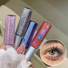 YICKYUE - 4 Colors Diamond Glitter Mascara Long Lasting Makeup 3D Volume Eyelashes Curling Shimmer Mascara Eye Lash Female Cosmetics