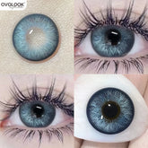 YICKYUE - New Green Contact Lenses Blue Lens Beauty Eye lenses Color Contact Lenses for Myopia Color Pupils Halloween Lenses 2pcs