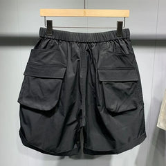 Hearujoy Men's Casual Pants Summer Street Fashion Simple Workwear Harem Mid Pants New High Quality Loose Thin Unique Shorts for Men