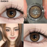 YICKYUE - 2PCS Natural Colorld Contact Lenses With Diopters Brown Lenses High Quality Lenses Degree 0.00 to- 8.00 Cosmetic Contacts