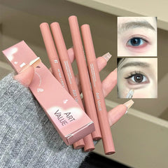 YICKYUE - Two-tone Paste Lying Silkworm Pen Under Eye Liner Brighten Shadow Pencil Makeup Nude Pink Beige Eyeliner Contouring