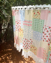 YICKYUE - Nordic Style Floral Door Curtain Window Curtains For Home Decor Doorway Stripe Decorative Accessories