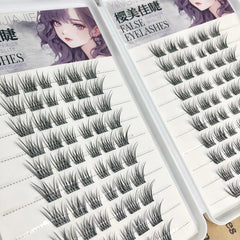 YICKYUE - 10/20 Rows Manga Foxes Segmented False Eyelashes Wispy Comic Lashes Cluster Natural Fluffy Eyelash Extension Enlarging Your Eyes